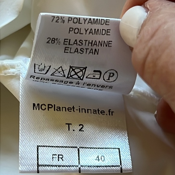 MC PLANET by INNATE T.2 made in Italy Wonderful White Sleeveless Dress - Picture 12 of 13